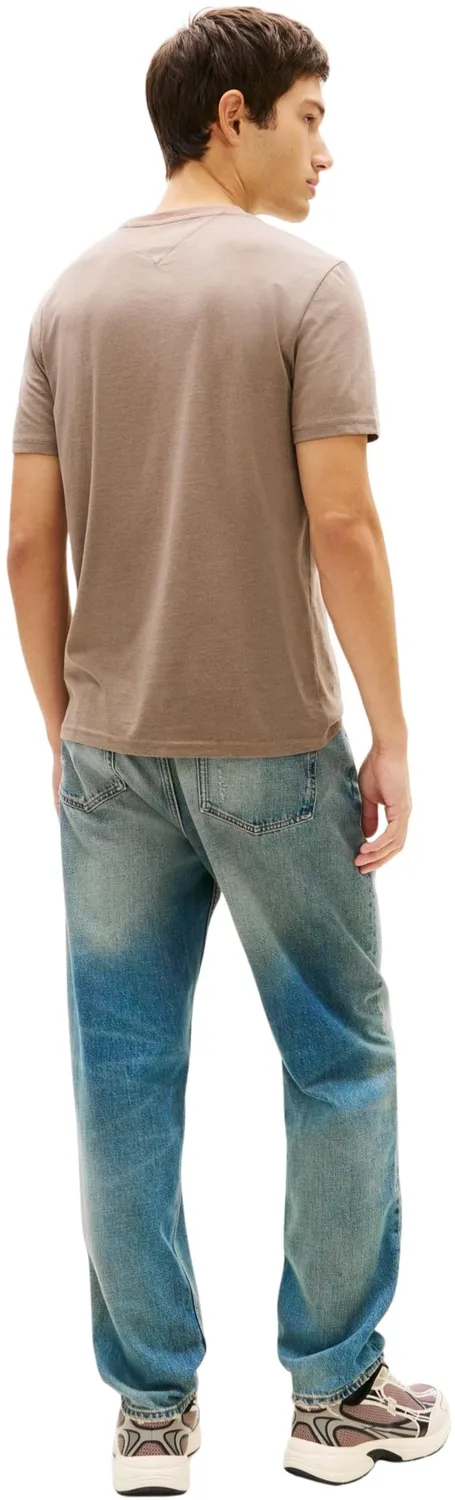 Tommy Jeans Tee T-Shirt Herren Rundhals Baumwolle Blau