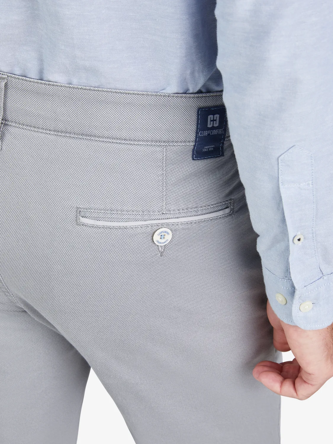 Club of Comfort Marvin 8103 Hose grau Mikro-Print