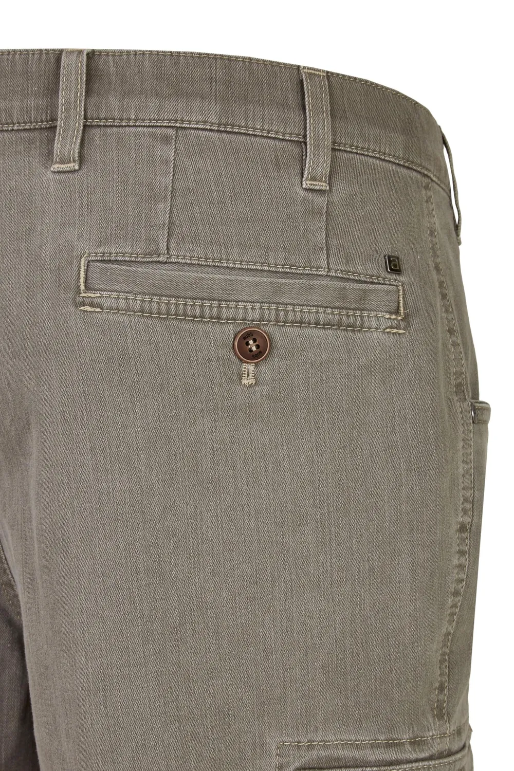 AUBI 616 Sommer Cargo Shorts Stretch Baumwolle Olive 24