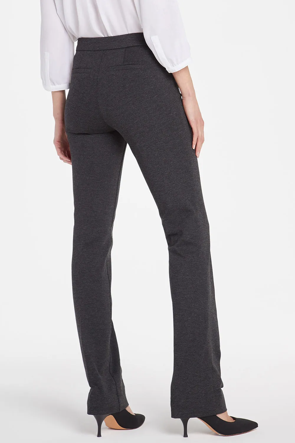 NYDJ Slim Trouser Petite Stoffhose Charcoal Ponte