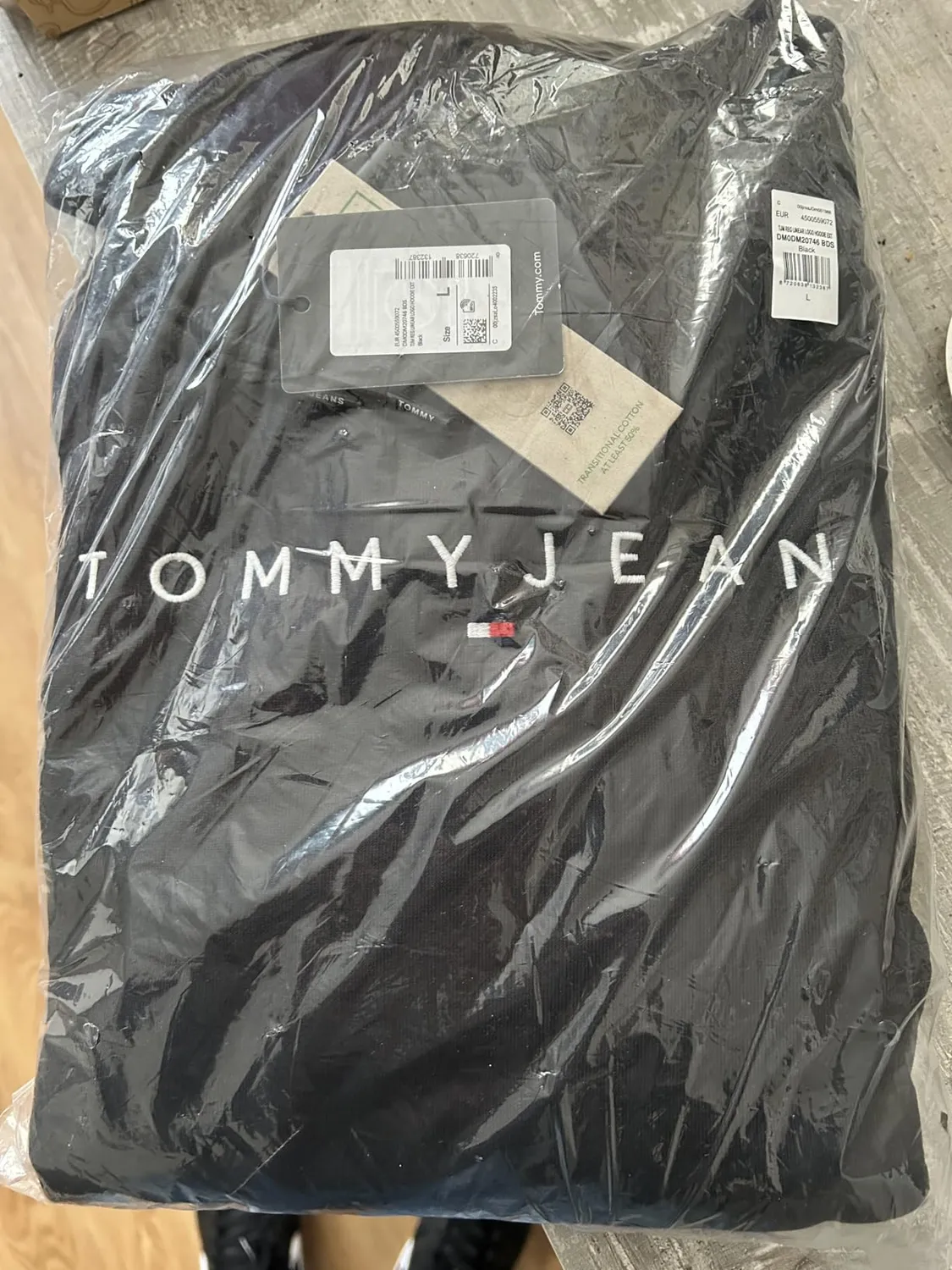 Tommy Jeans Linear Logo Hoodie Herren Gr. M Kapuze