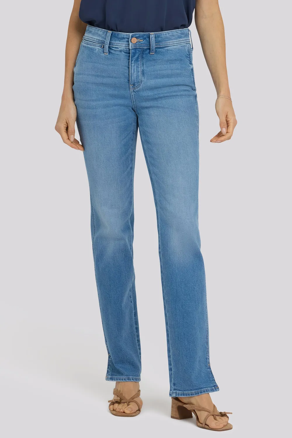NYDJ Marilyn Straight Petite Jeans Vista Lakes Indigo