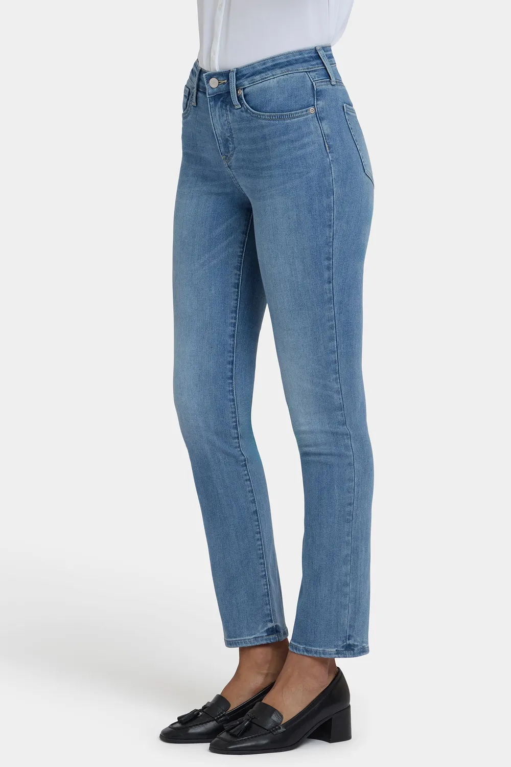 NYDJ Sheri Slim Petite Jeans Bastille Sea
