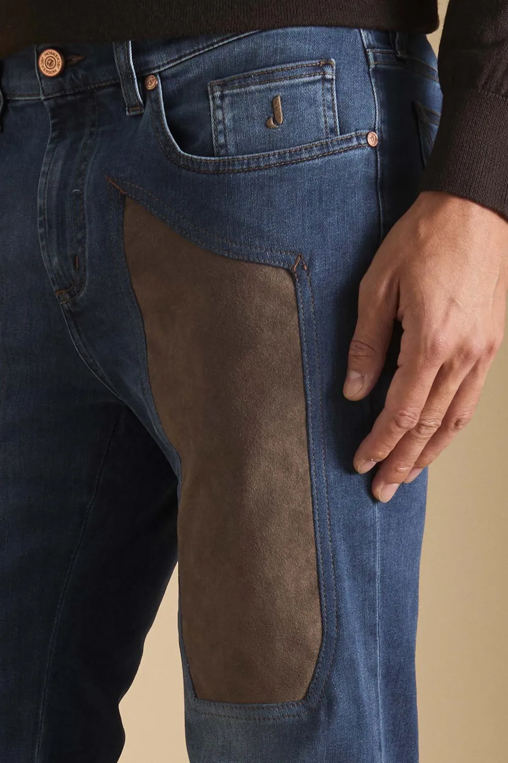 Jeckerson John Toppa Alcantara Jeans Slim Fit mittelblau