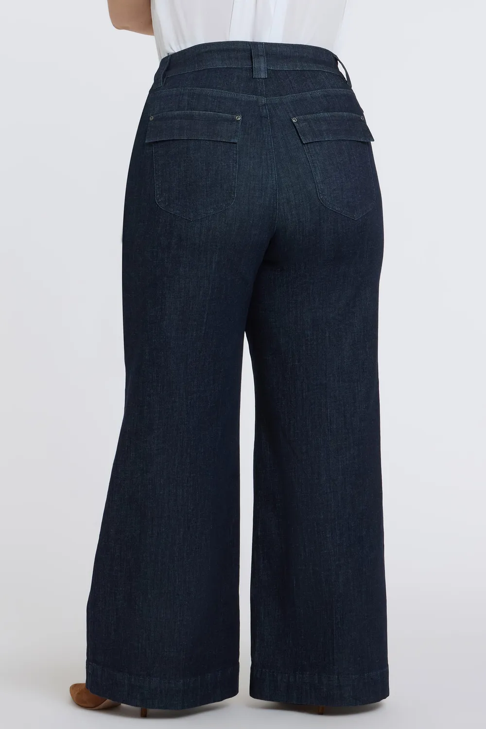NYDJ Mia Palazzo Jeans Plus Rinse mit Gürtel