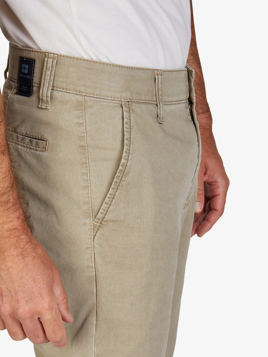 Club of Comfort Garvey 6701 Chino Grau-Beige Stretch
