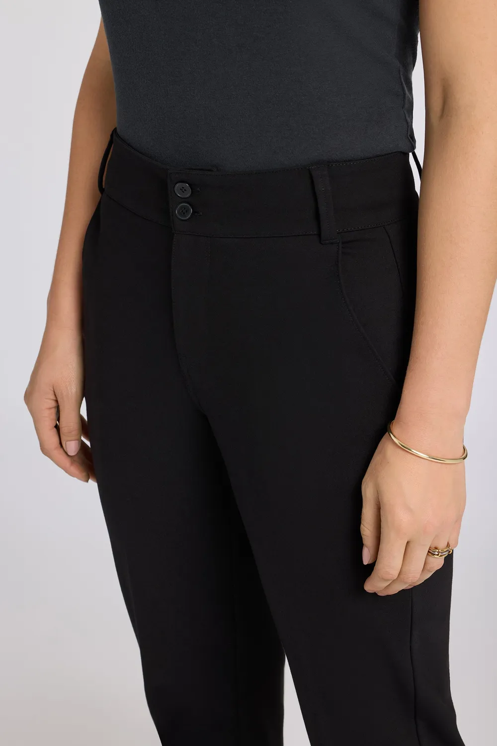 NYDJ Bella Trouser Hose Schwarz schmal