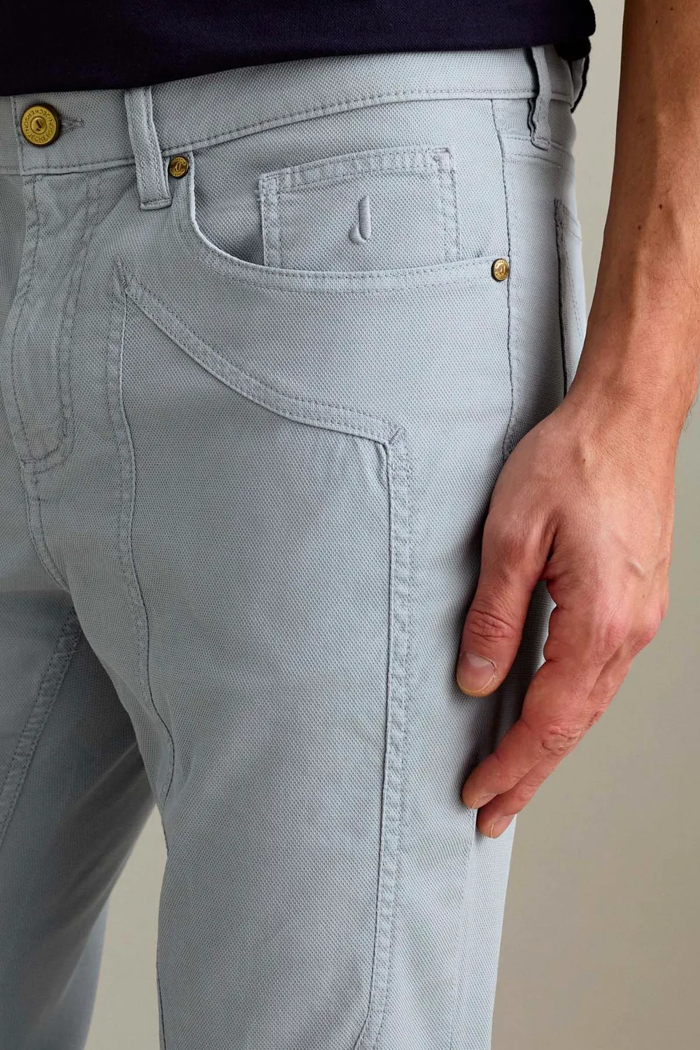 Jeckerson John Toppa Slim Fit Herrenhose Zementgrau