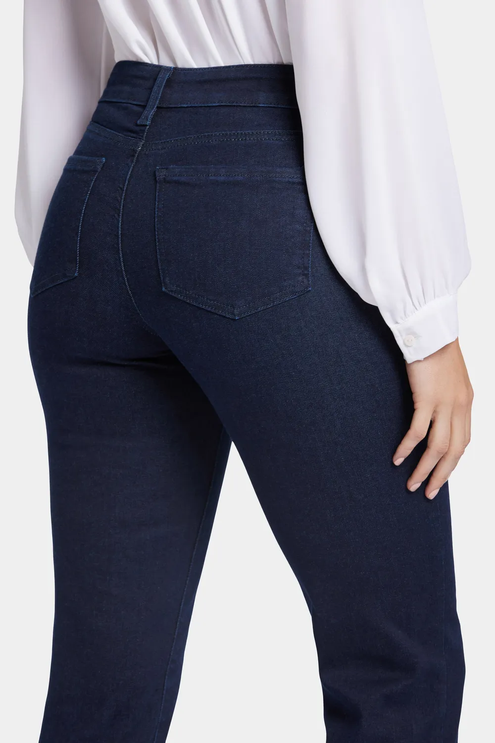 NYDJ Blake Slim Flared Jeans Rinse Petite High Rise