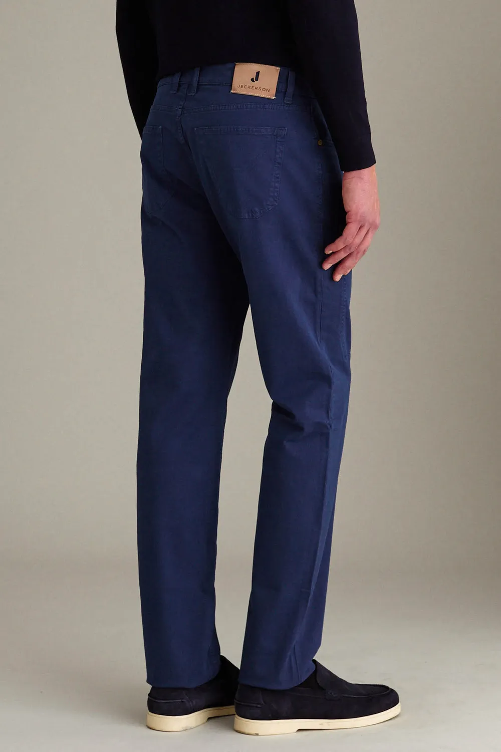 Jeckerson John Slim Fit Hose royalblau Satin Stretch