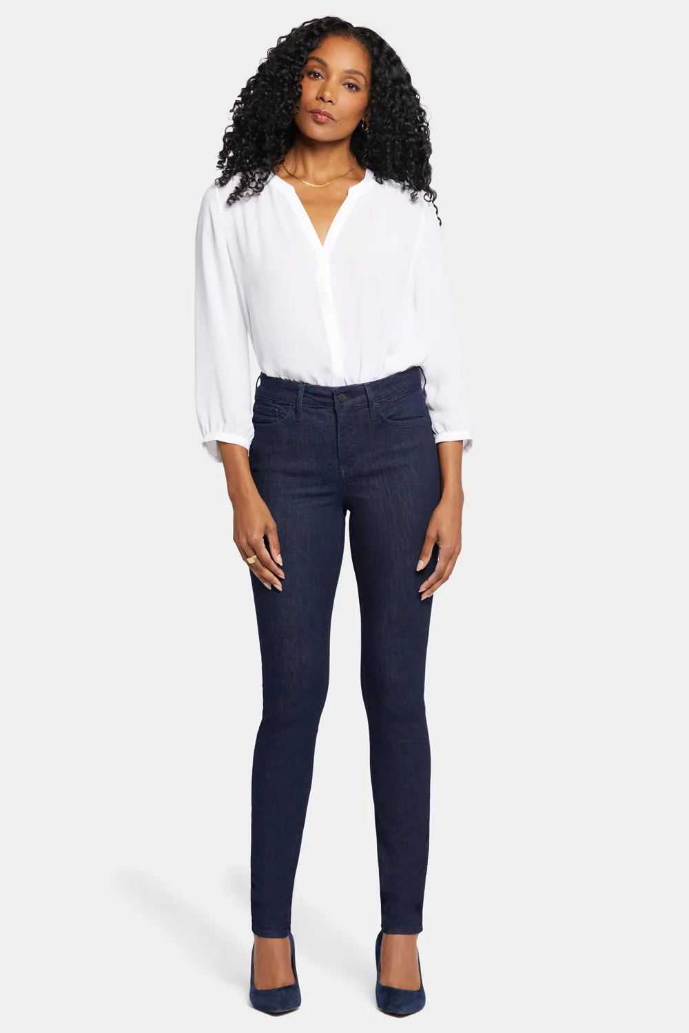 NYDJ Alina Skinny Jeans Rinse Dunkelblau