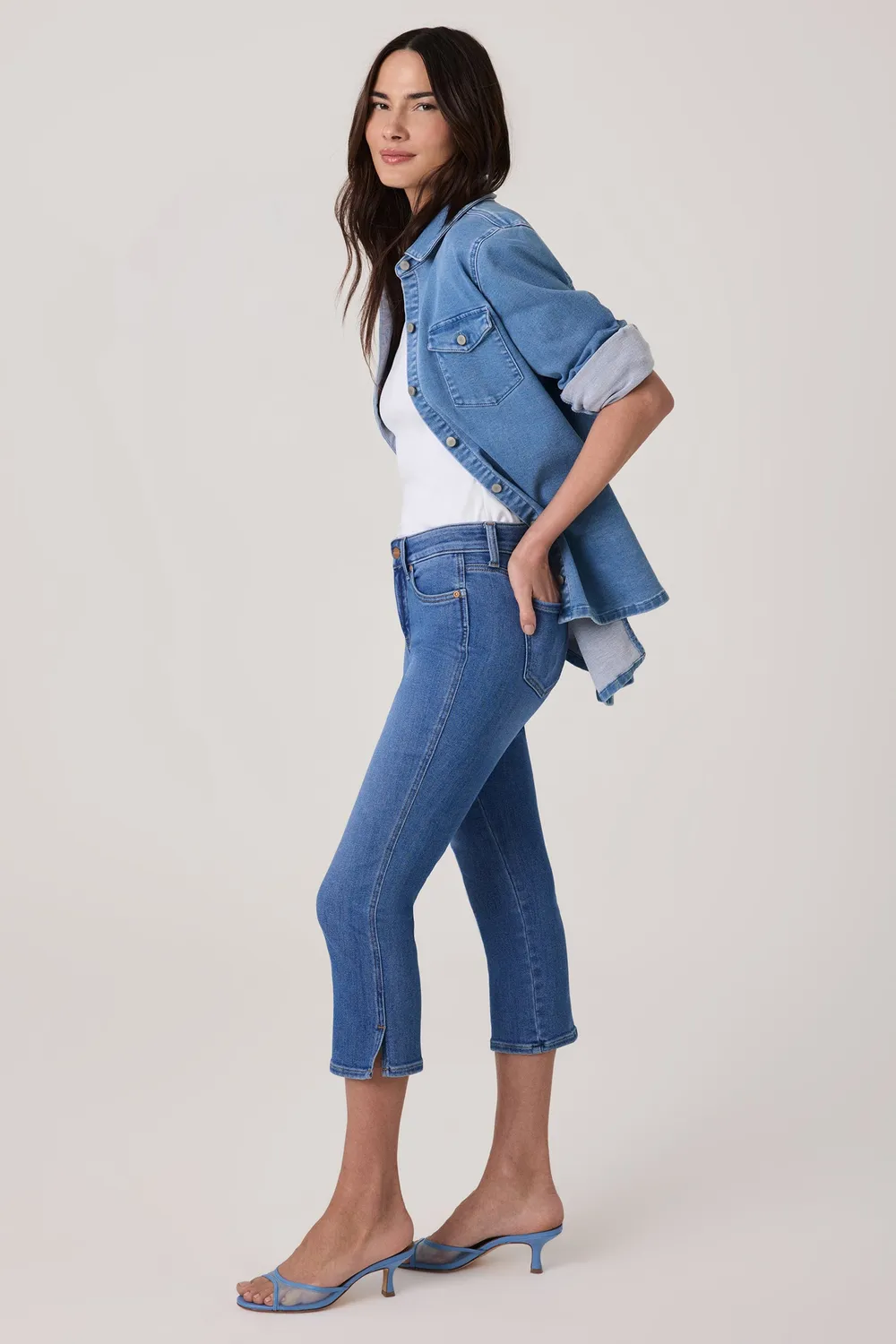NYDJ Chloe Capri Jeans Blue Paradise