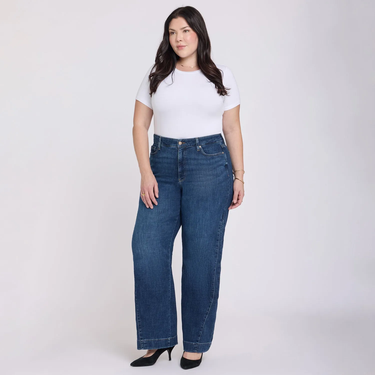 NYDJ Teresa Wide Leg Jeans Sunset Villa Plus