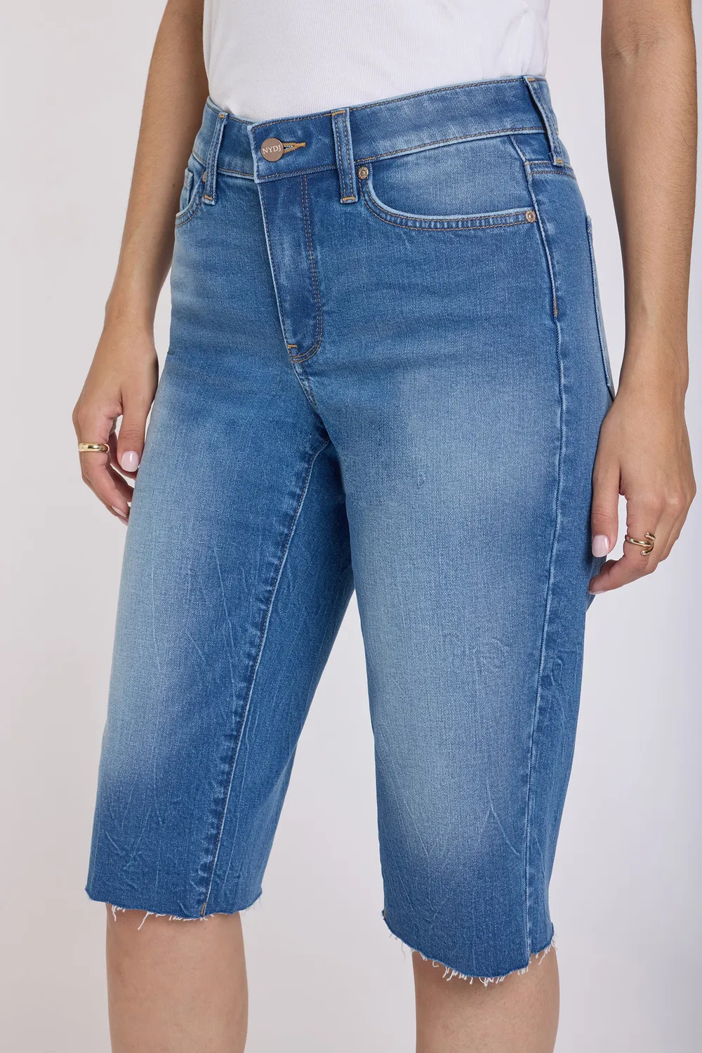 NYDJ Kristie 80s Bermuda Shorts Pacifica Mid-Rise