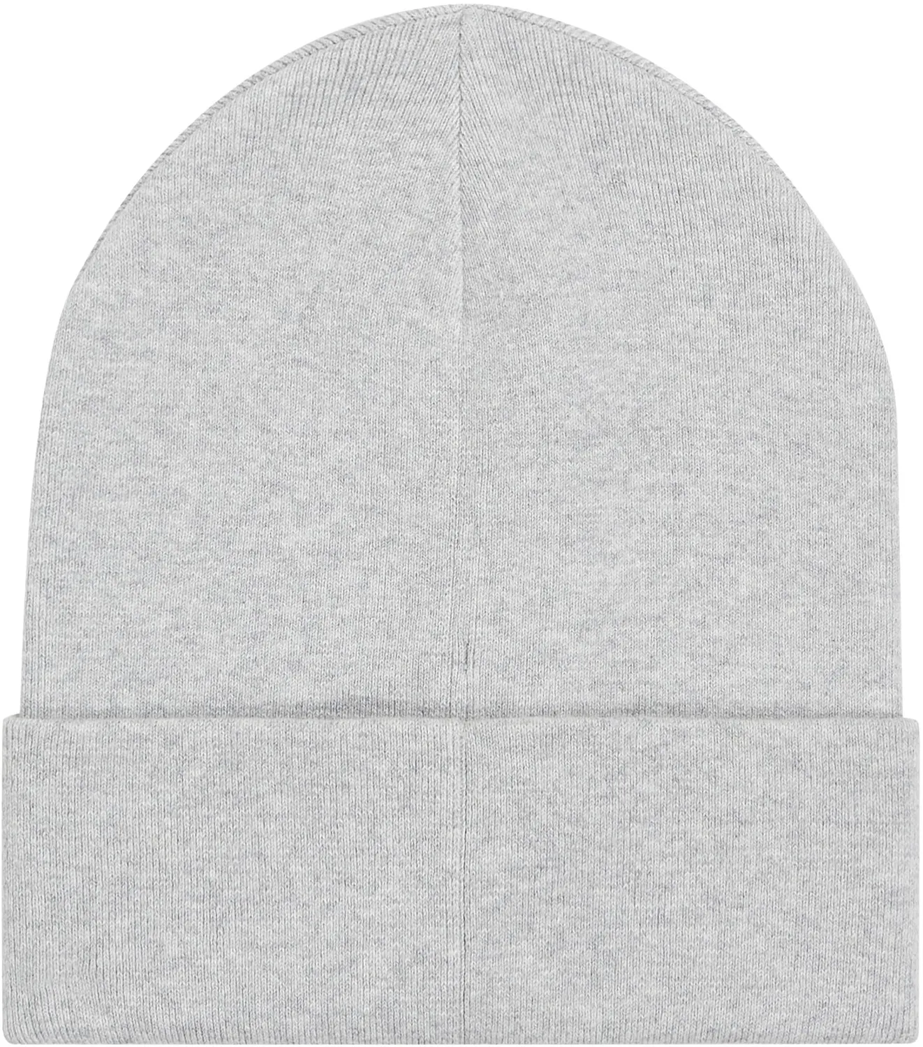 Tommy Jeans Linear Logo Beanie Mütze Grau Bio-Baumwolle