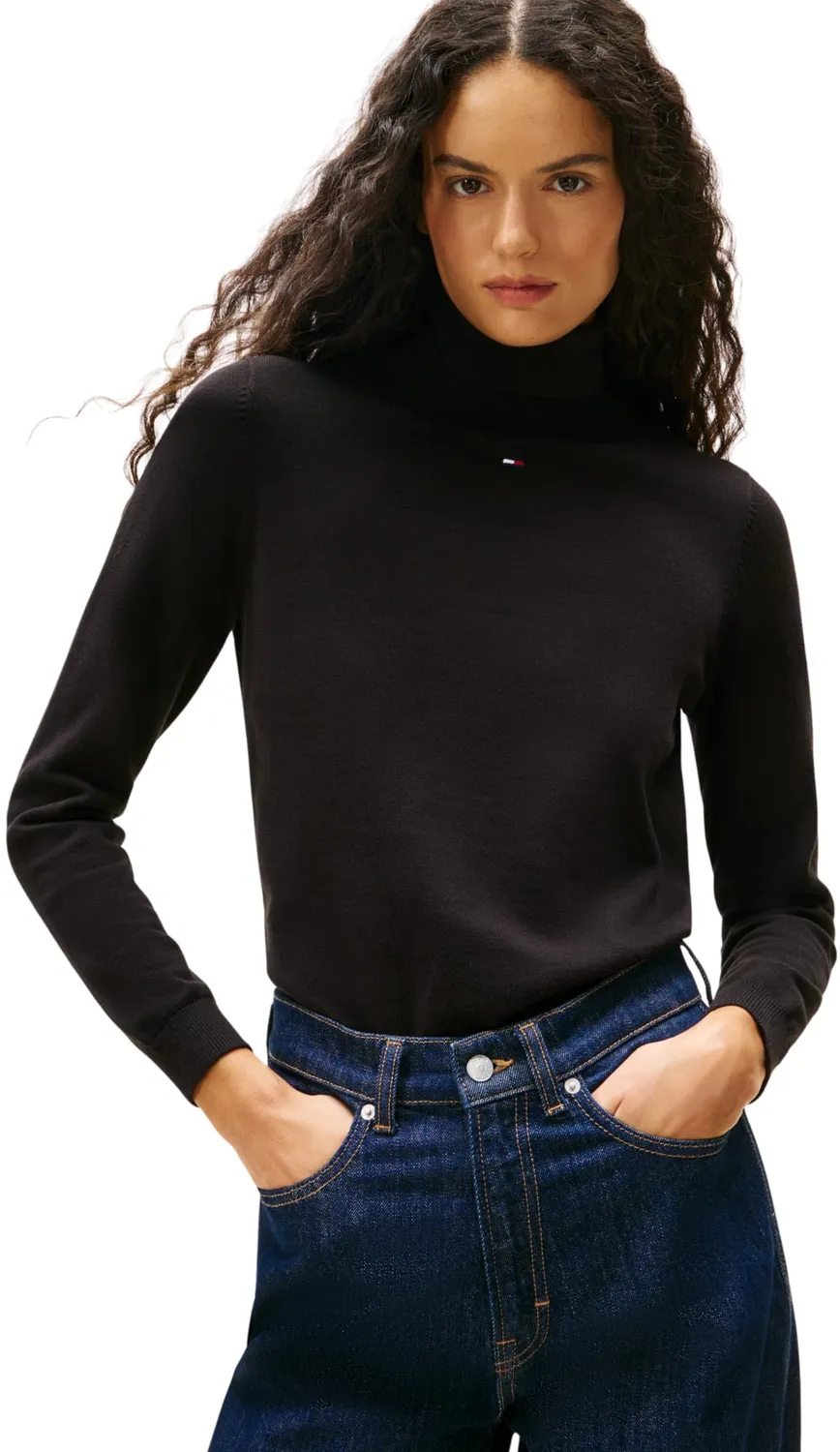 Tommy Jeans Essential Pullover Damen mit Rollkragen
