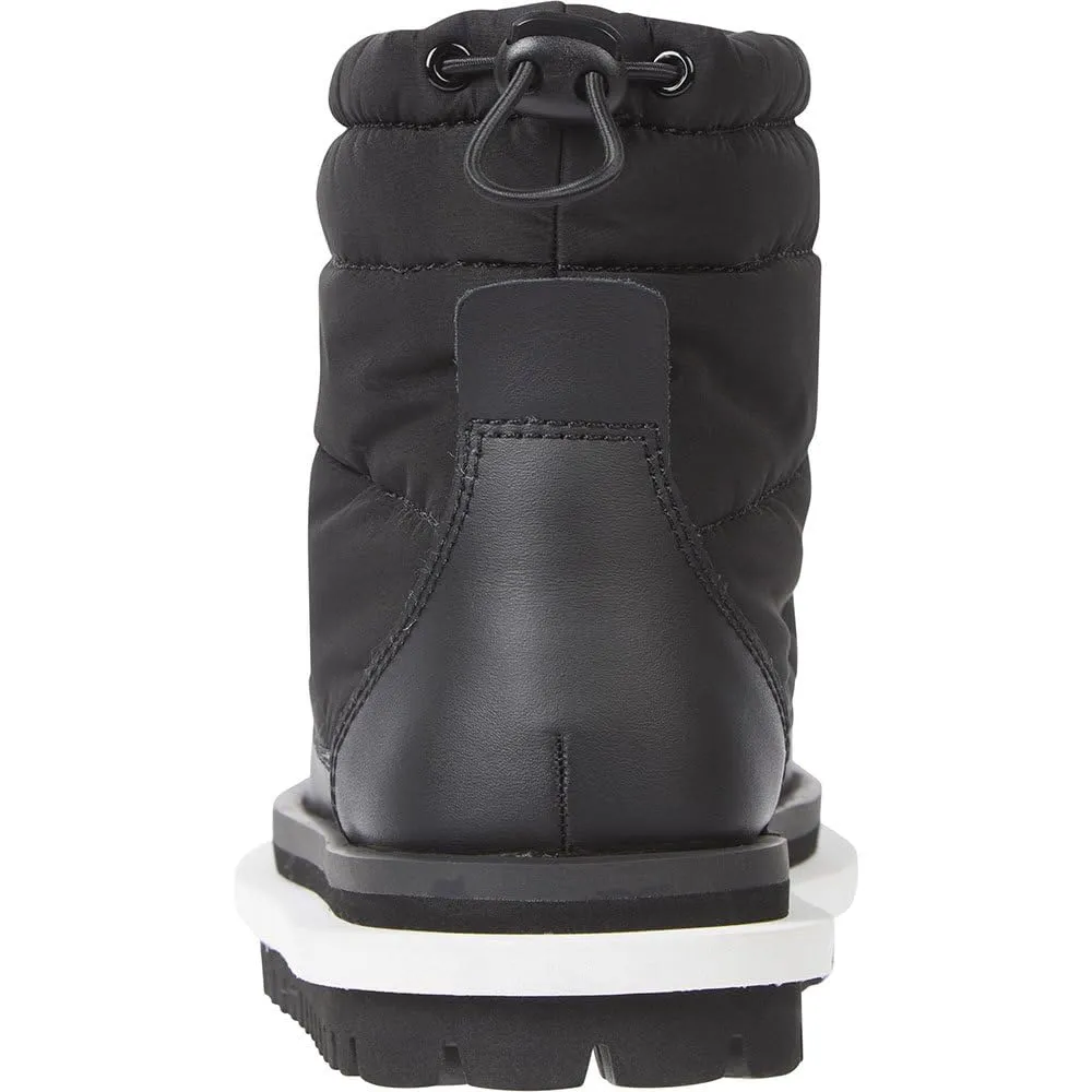 Tommy Jeans Padded Flat Boot Stiefel Schwarz Gefüttert