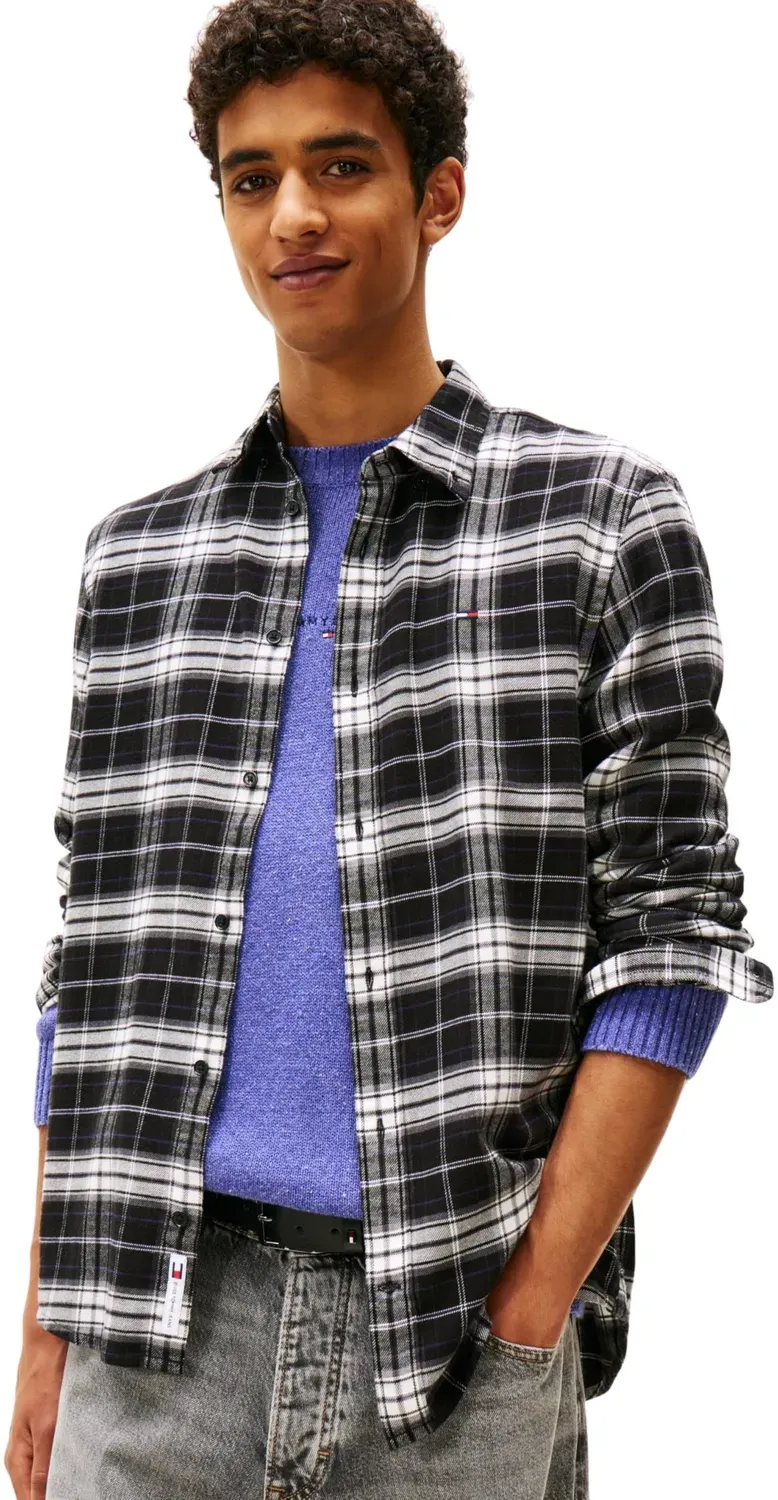 Tommy Jeans TJM DM0DM22024 Flanellhemd Herren 3XL kariert