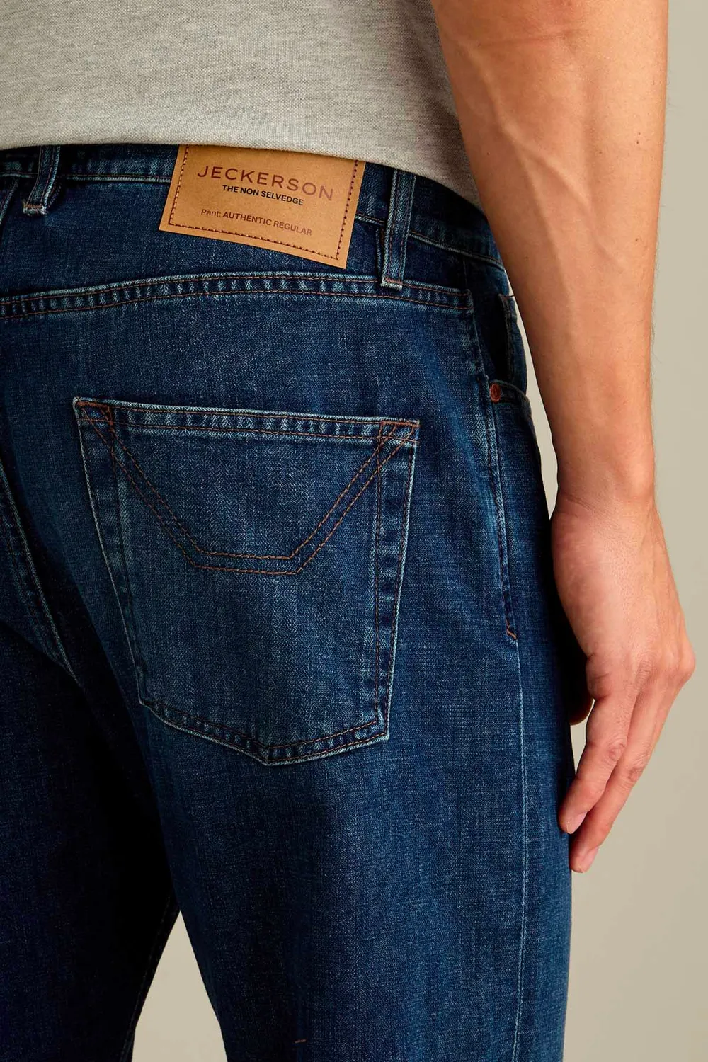 Jeckerson Regular Fit Jeans blau Vintage Viskose
