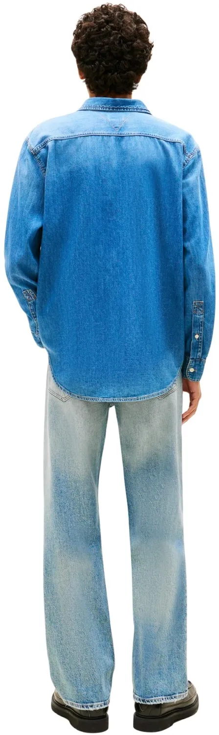 Tommy Jeans Relaxed Denim Shirt EXT Dm0dm23028 Jeanshemd L