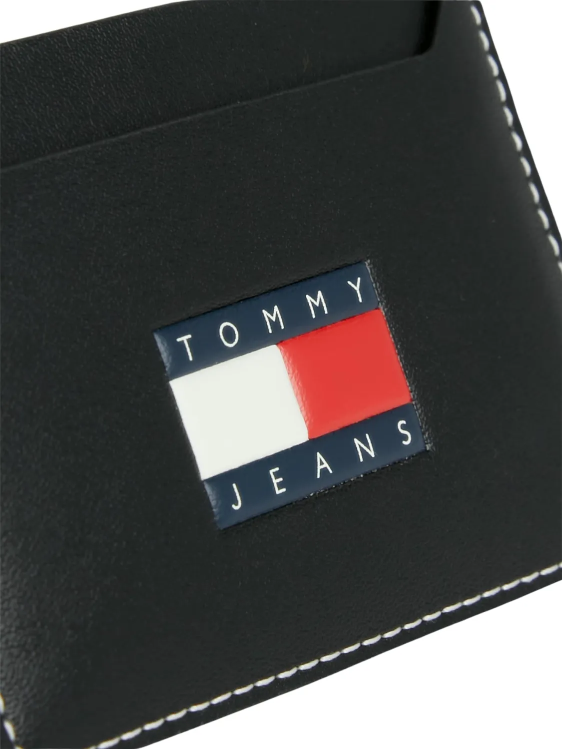 Tommy Jeans Heritage Kartenetui Schwarz klein Leder-Optik