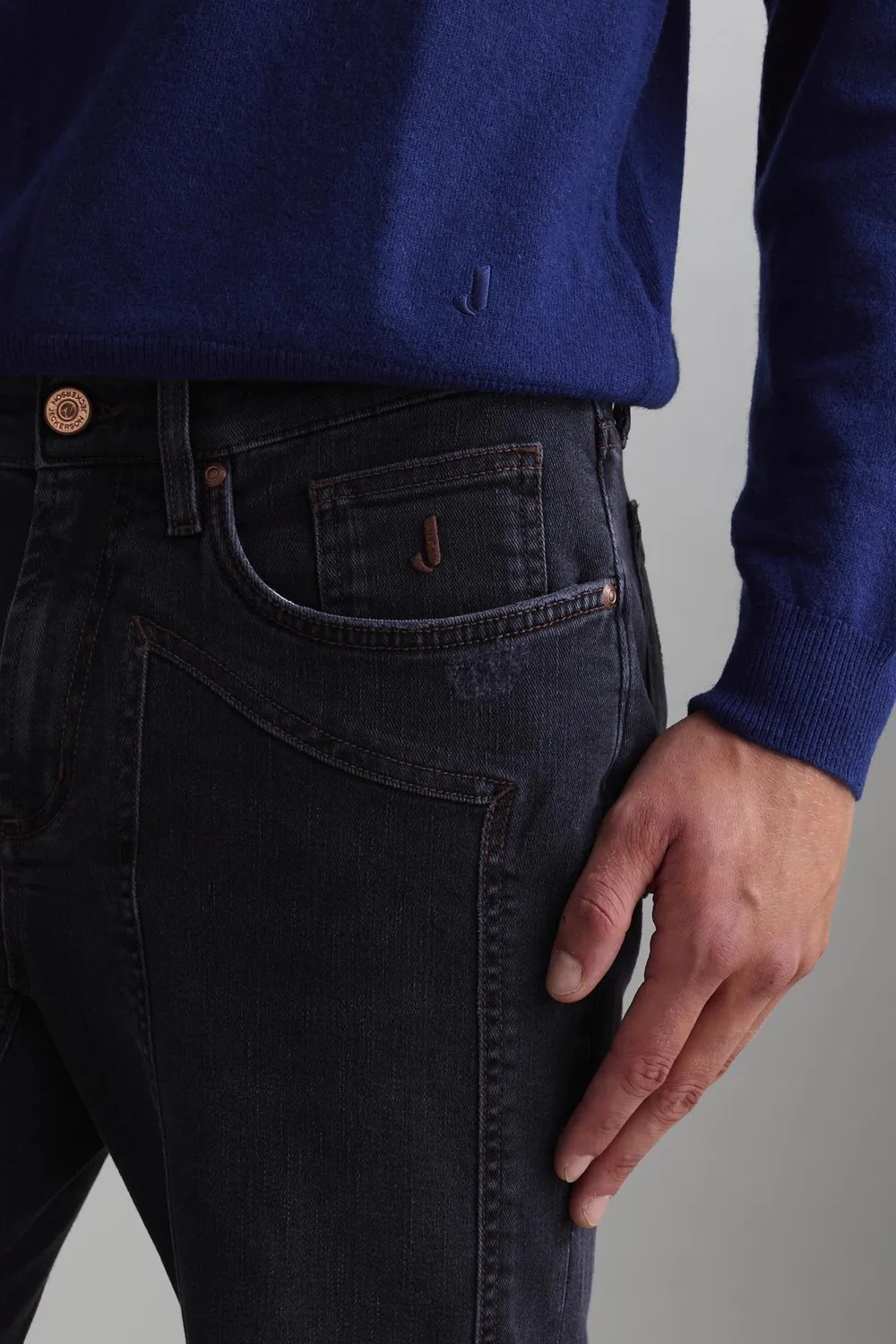 Jeckerson John Jeans Slim Fit Schwarz Used Denim