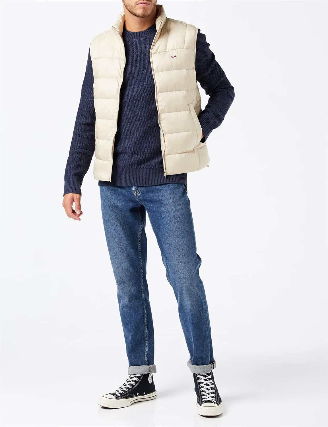 Tommy Jeans TJM Reg Structured Pullover Herren S