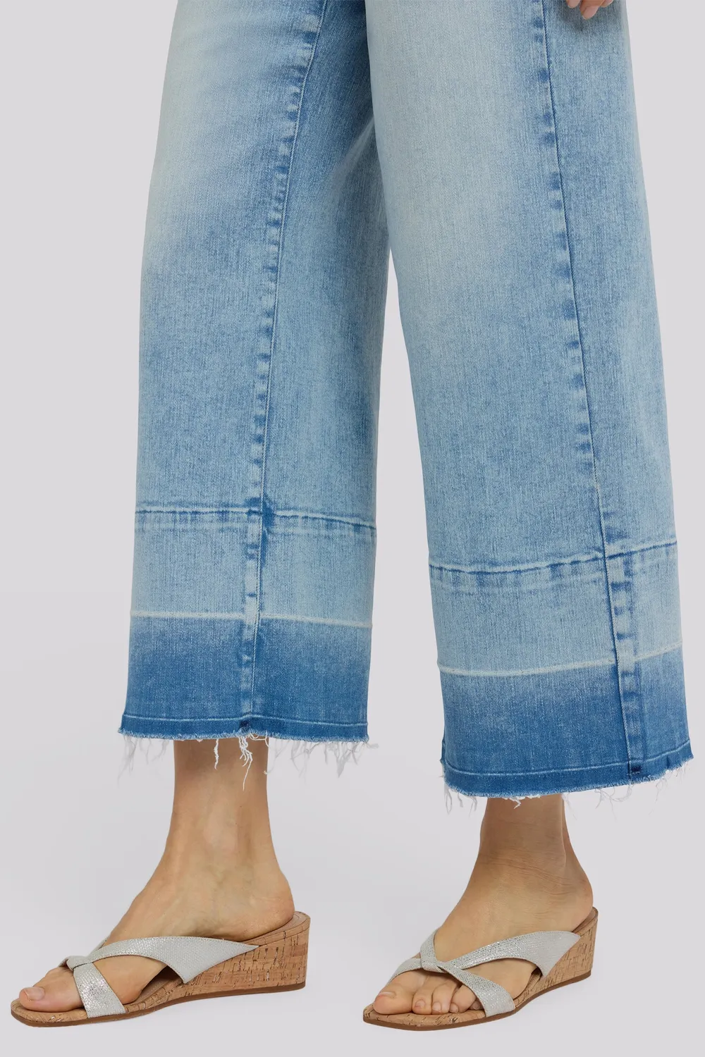 NYDJ Teresa Wide Leg Ankle Jeans Oasis Sand