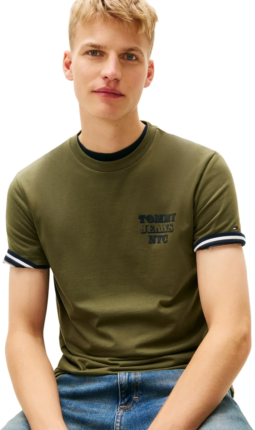 Tommy Jeans Herren S/S T-Shirt Kurzarm Schwarz