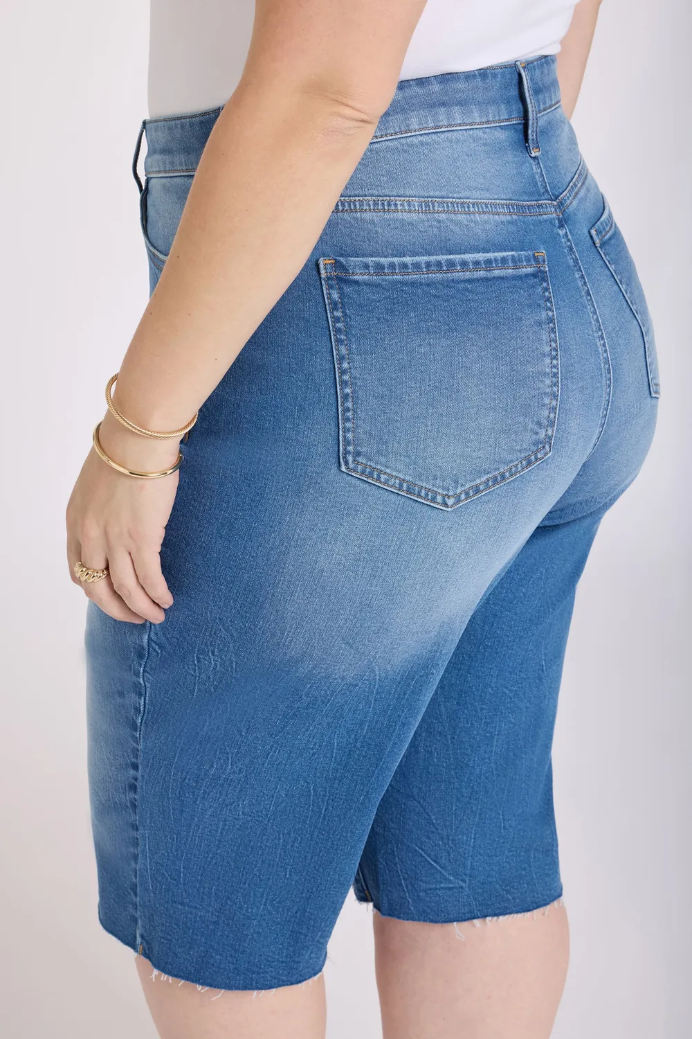 NYDJ Kristie 80s Bermuda Shorts Plus Pacifica Denim