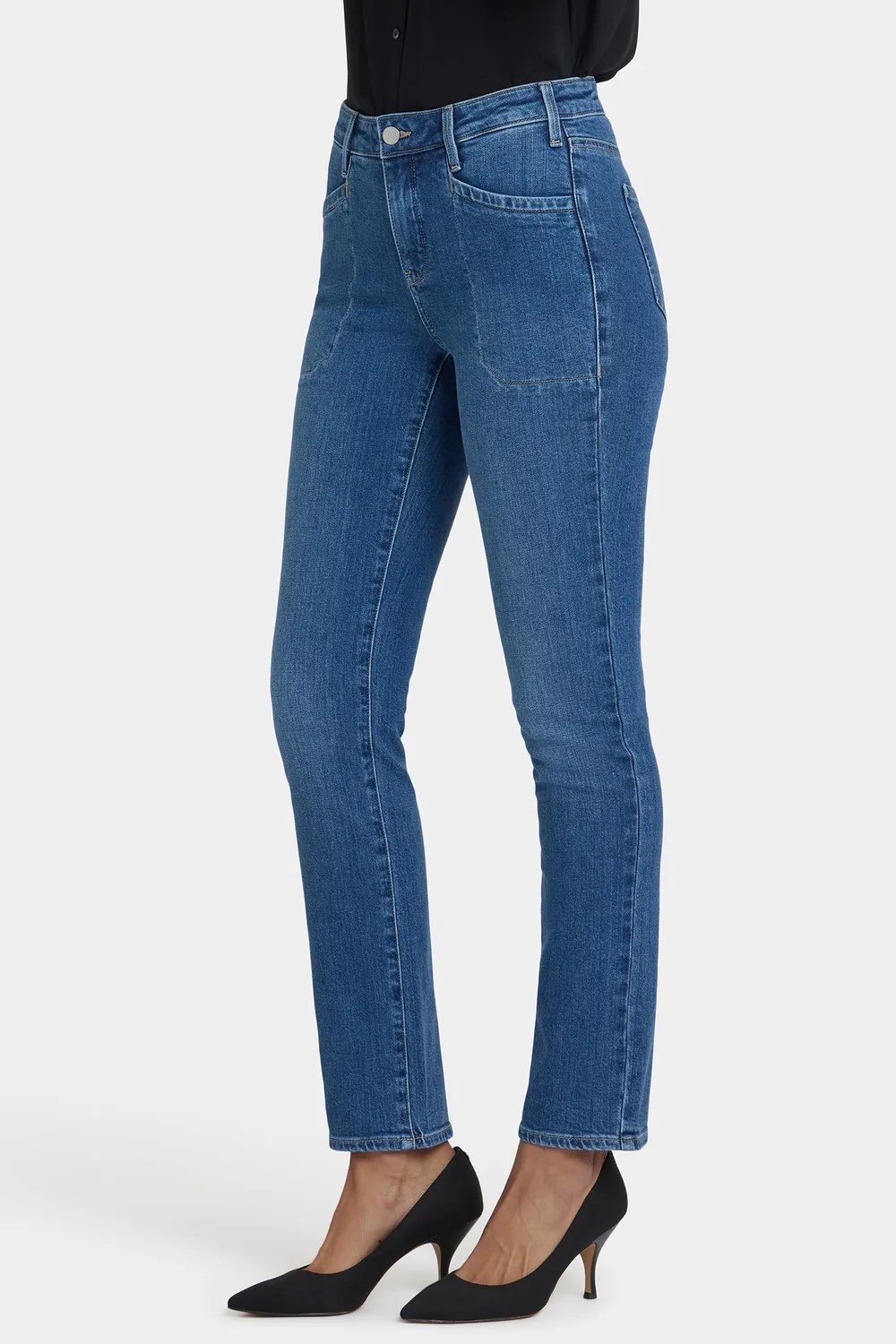 NYDJ Sheri Slim Jeans Opera Blue Petite Indigo