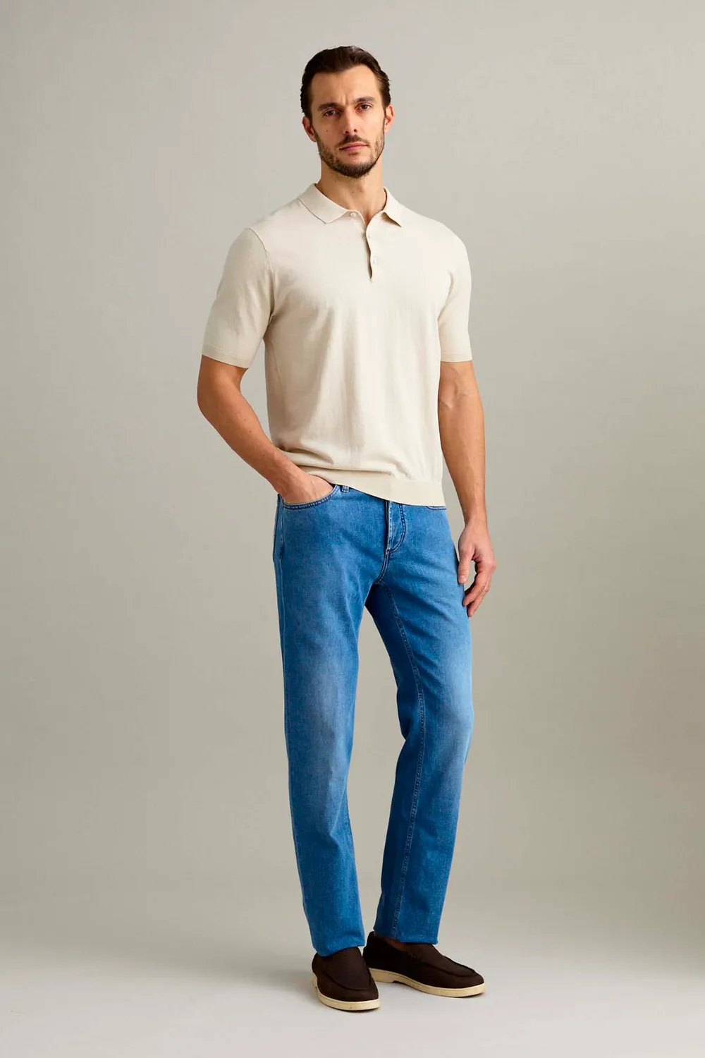 Jeckerson Jasper Jeans Mittelblau Regular Fit