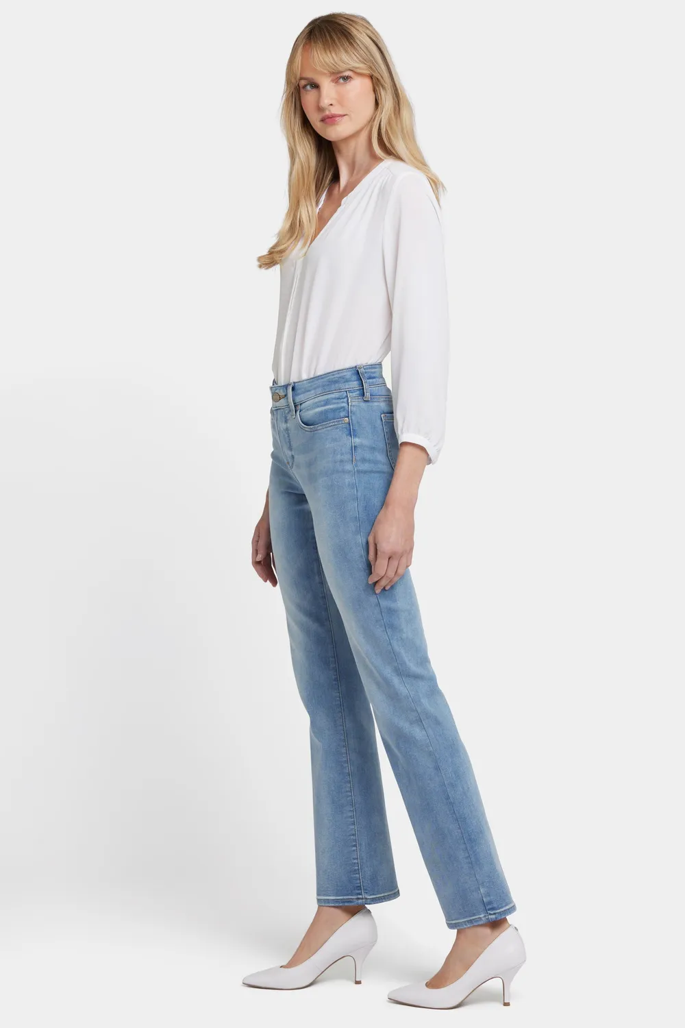 NYDJ Marilyn Straight Jeans Biscayne gerader Schnitt