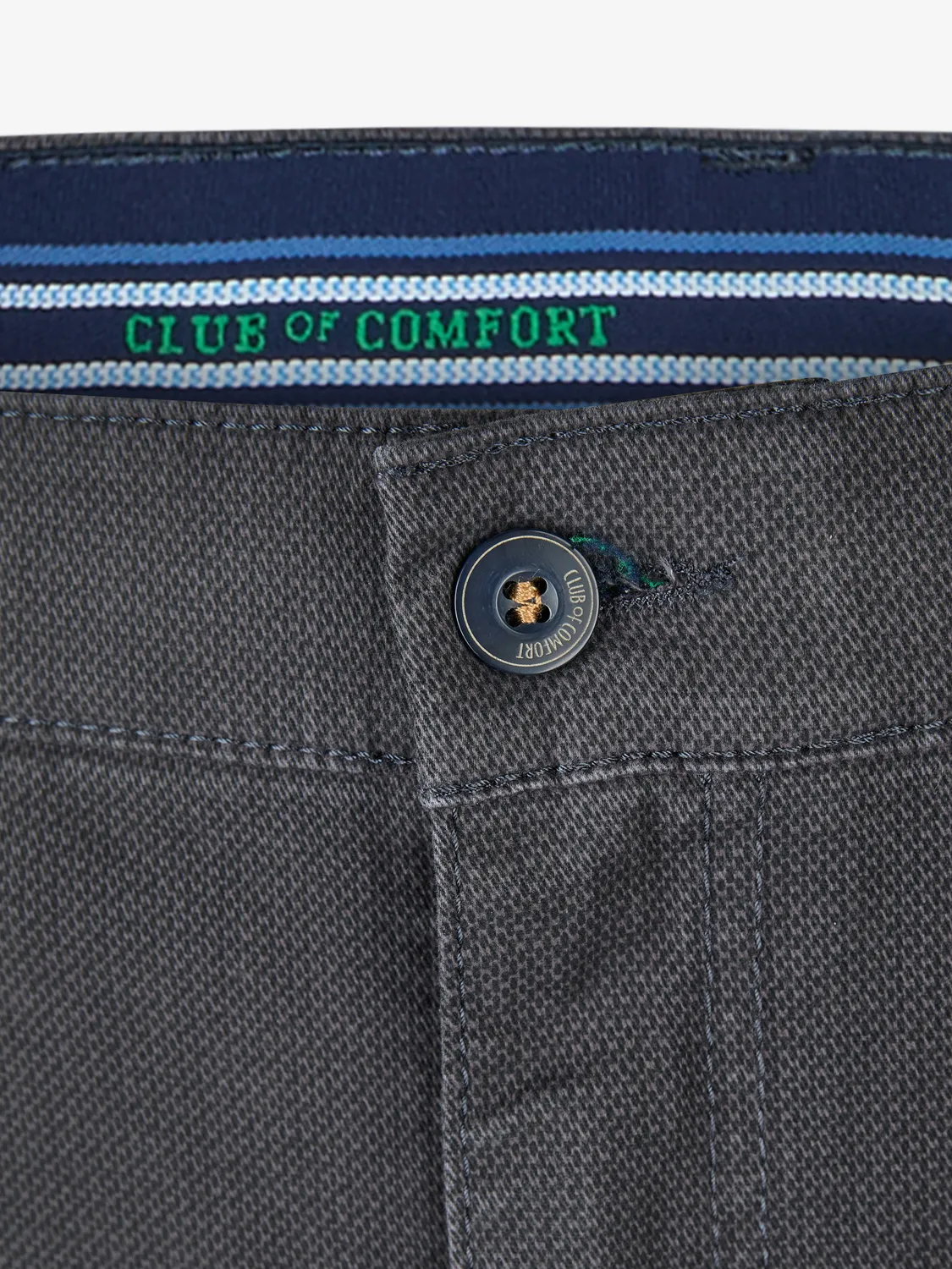 Club of Comfort Marvin 8214 Herrenhose dunkelgrau Stretch