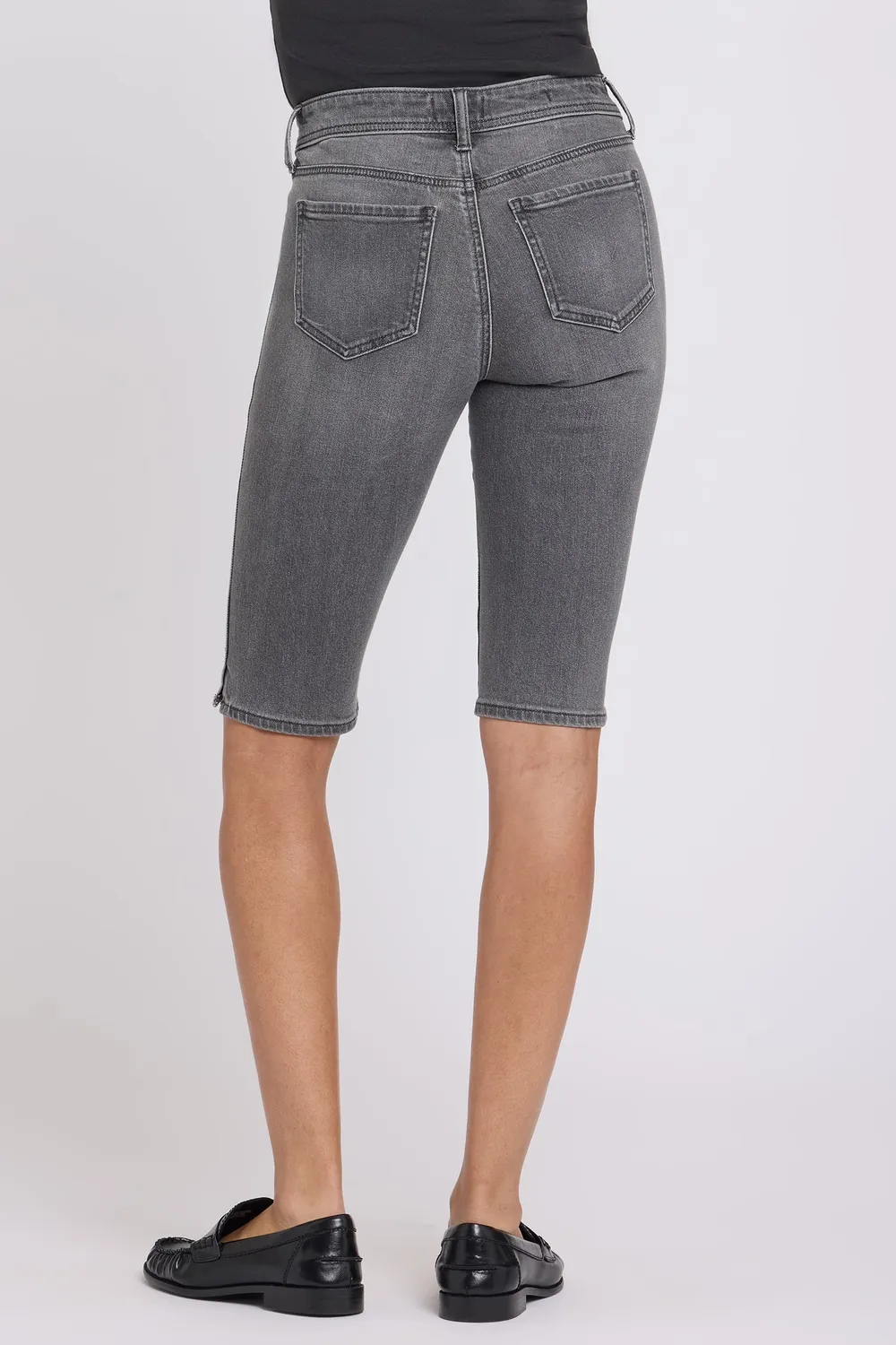 NYDJ Sophie Bike Capri Jeans Dusty Ash grau