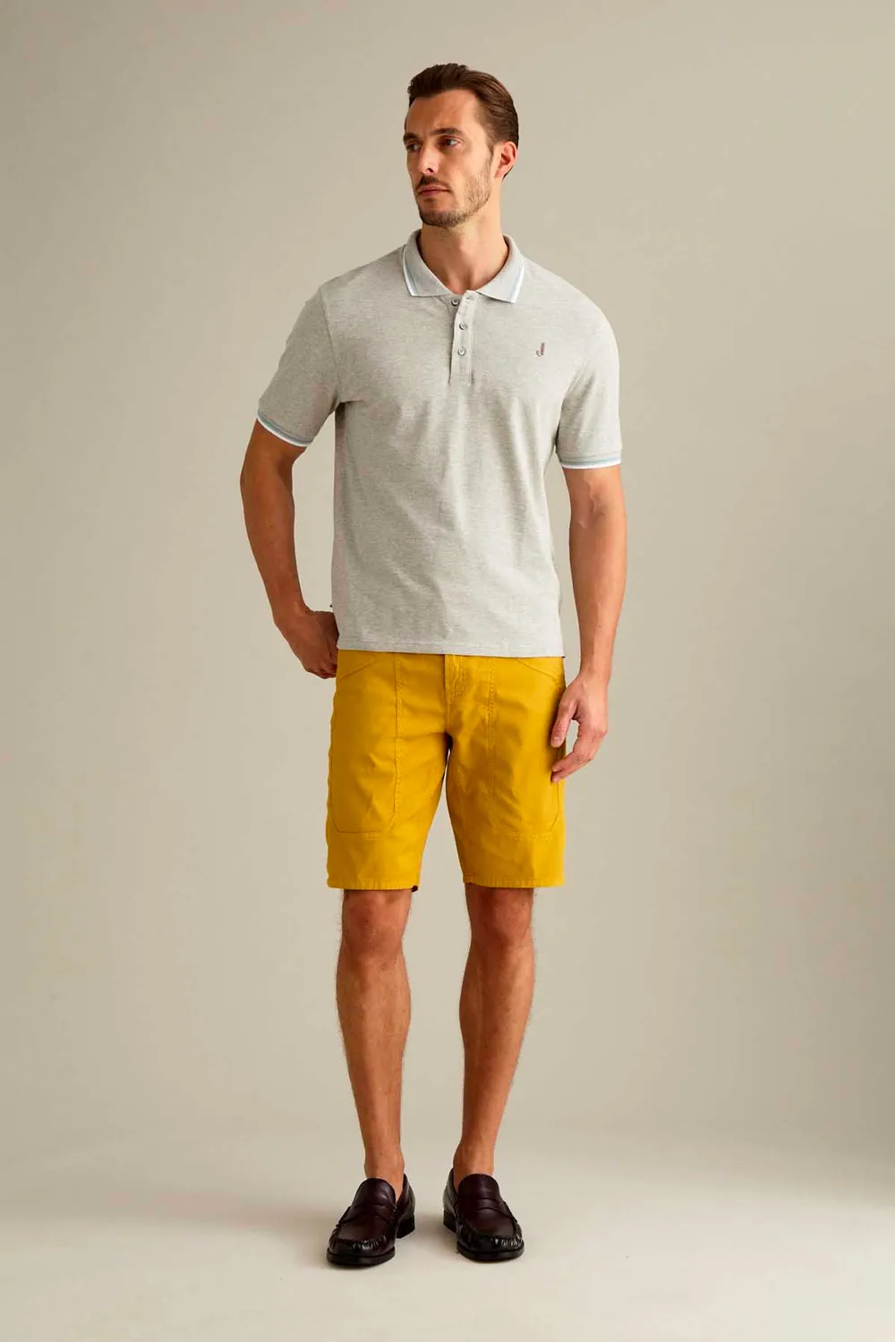 Jeckerson Jayden Toppa Bermuda Slim Fit Goldgelb