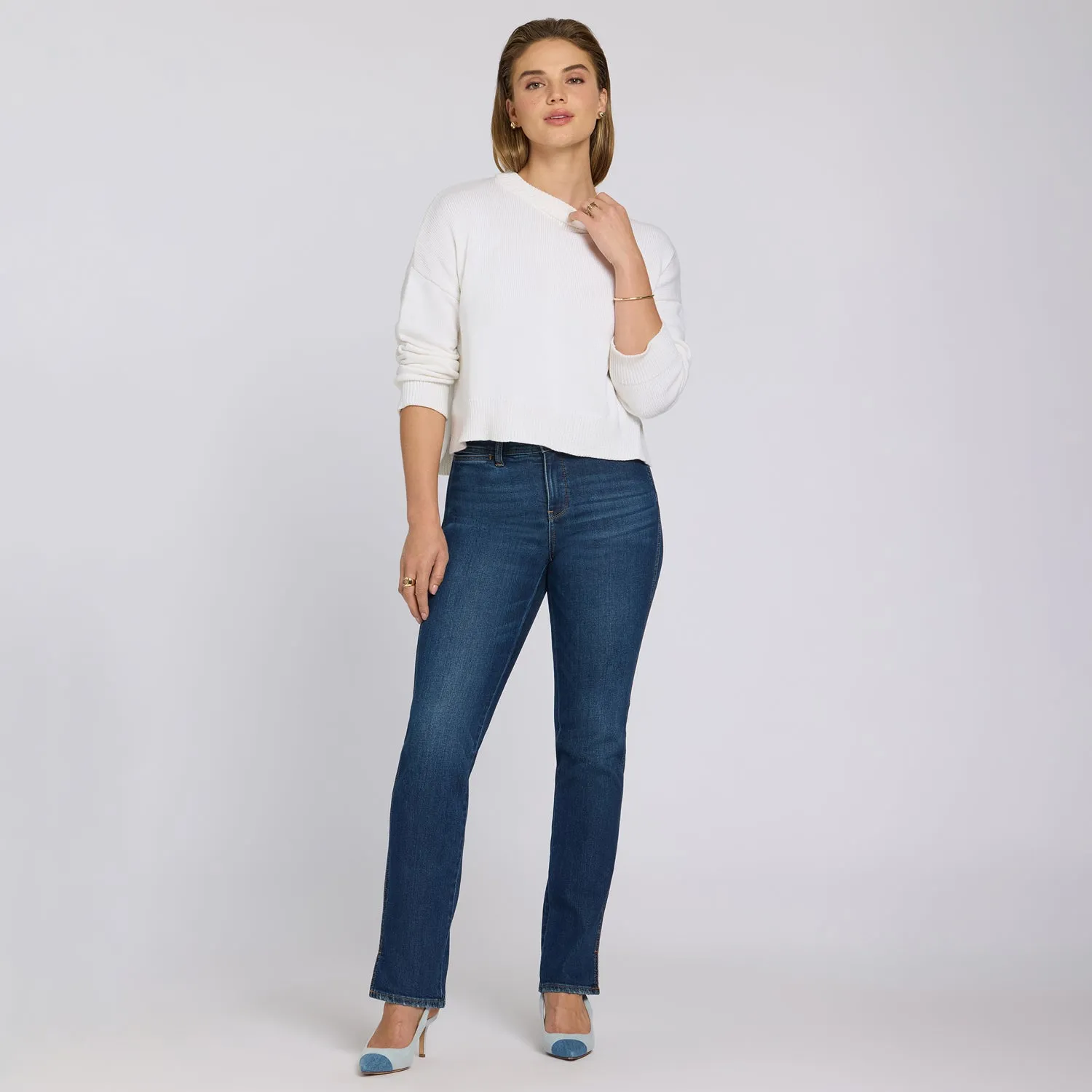 NYDJ Marilyn Straight Jeans Sunset Villa Indigo