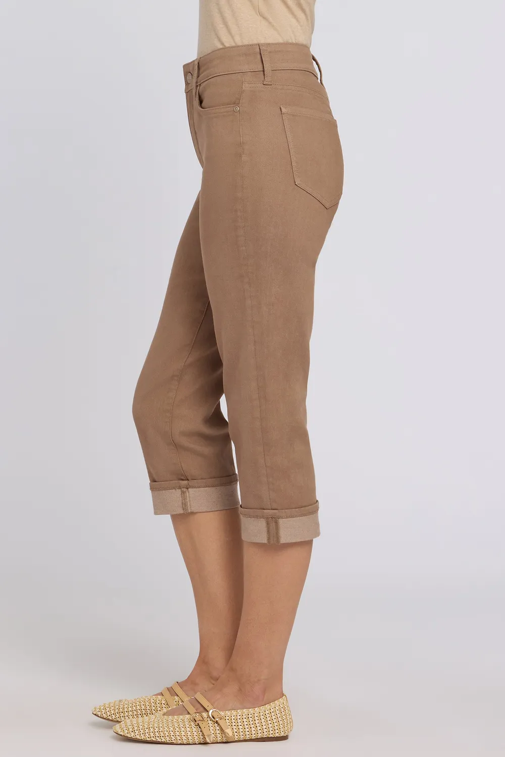 NYDJ Marilyn Crop Jeans Petite Toasted Coconut