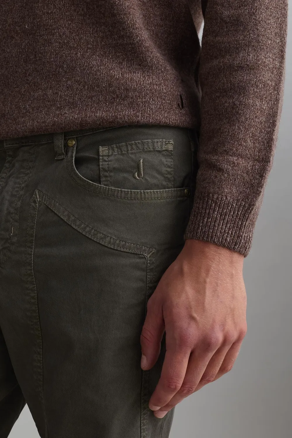 Jeckerson John Slim Fit Hose dunkelgrün Tencel