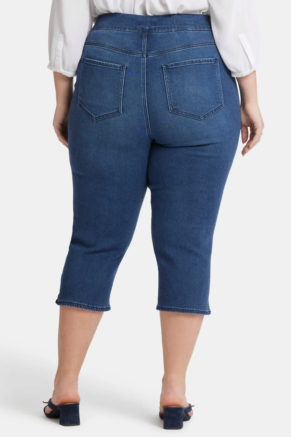 NYDJ Dakota Crop Pull-On Plus Jeans Olympus
