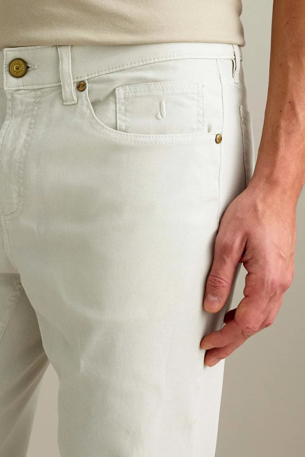 Jeckerson Jordan Hose Eisgrau Baumwolle Slim Fit