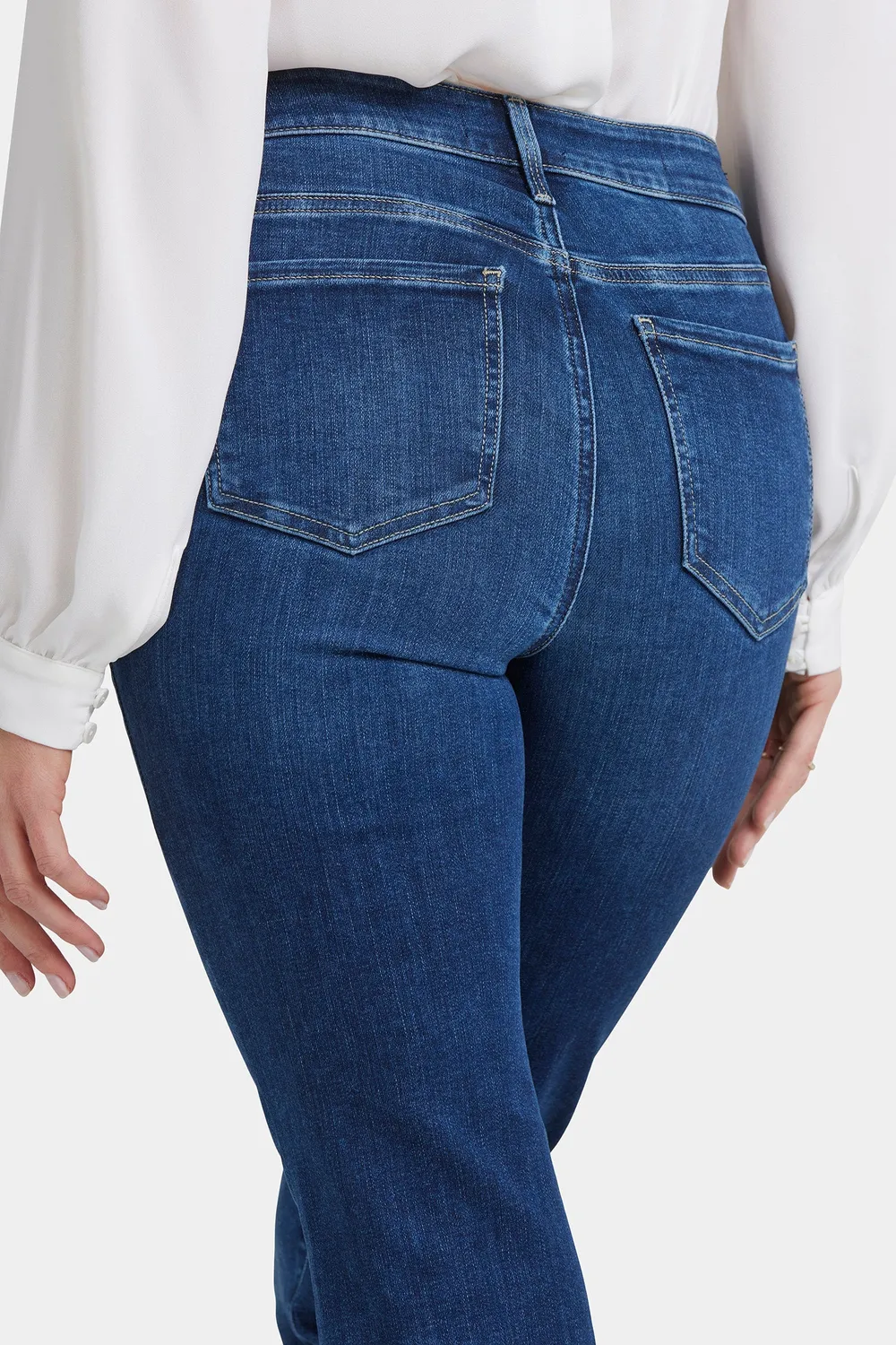 NYDJ Barbara Bootcut Jeans Jordan Mid Rise blau