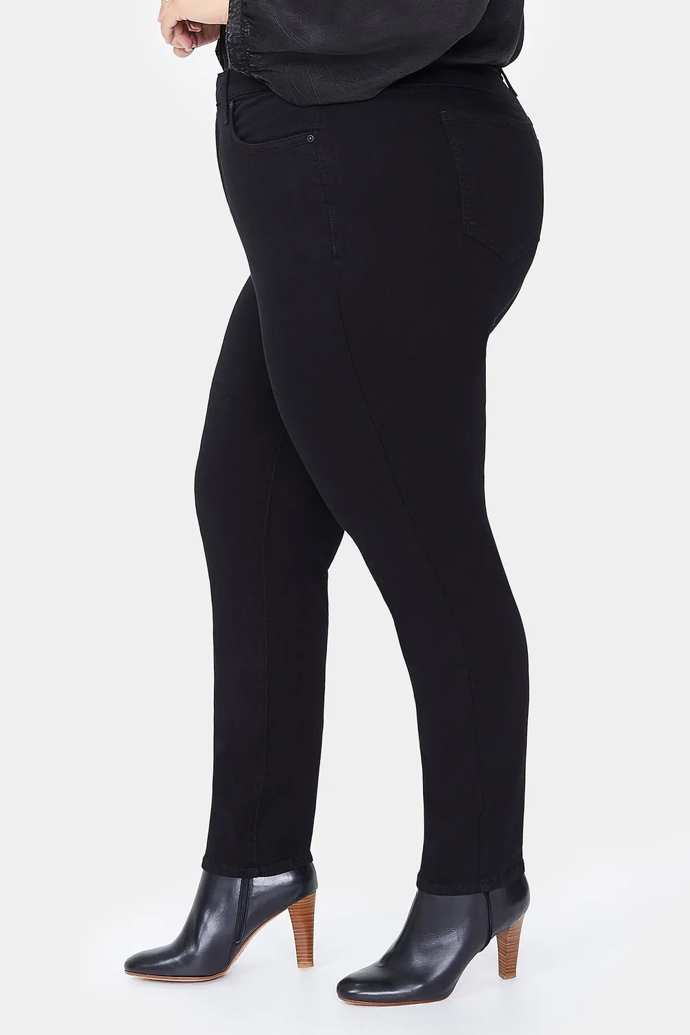 NYDJ Ami Skinny Jeans Schwarz Plus Size mit Shape