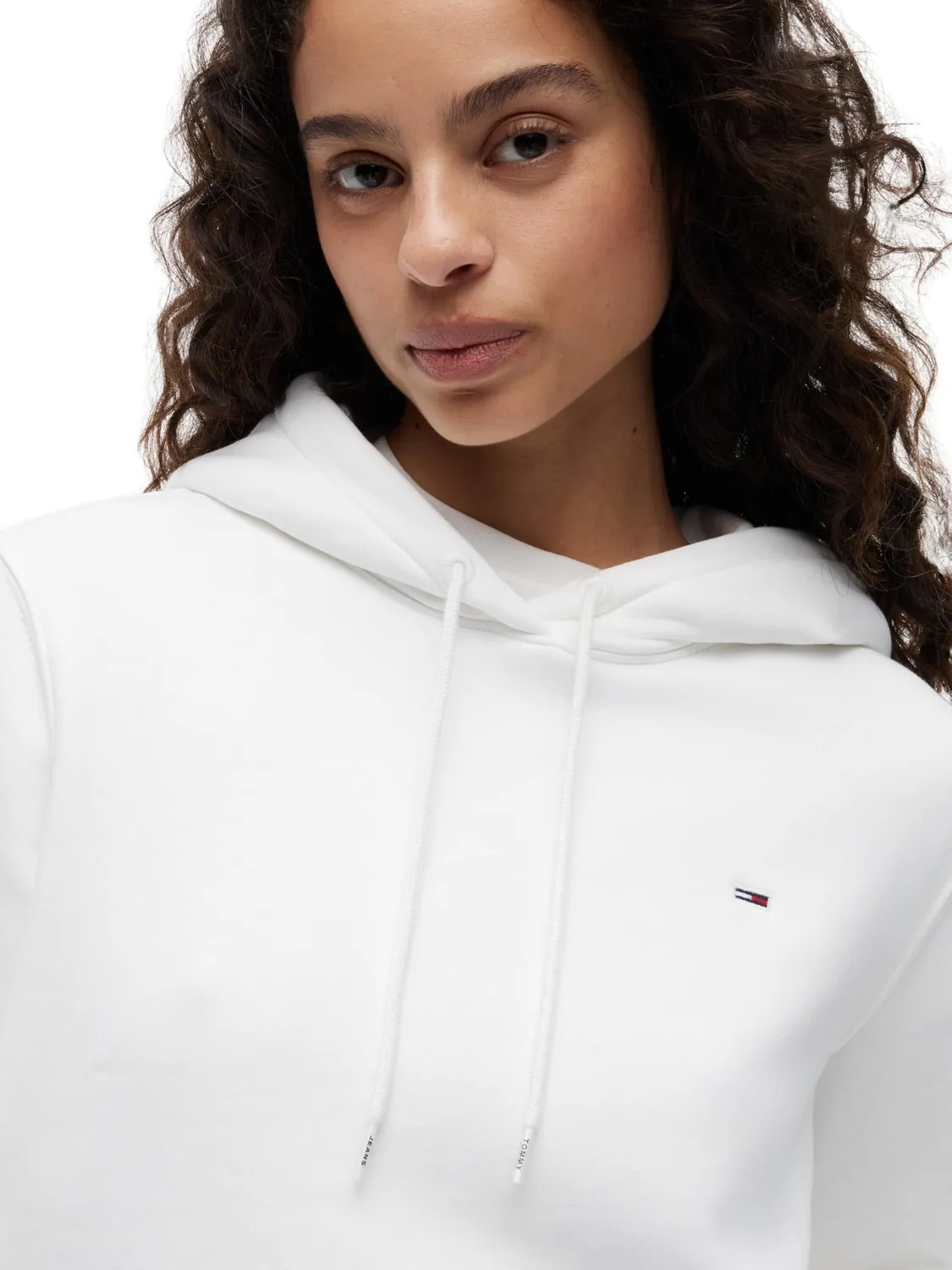 Tommy Jeans TJW Regular Hoodie Damen Kapuze Schwarz