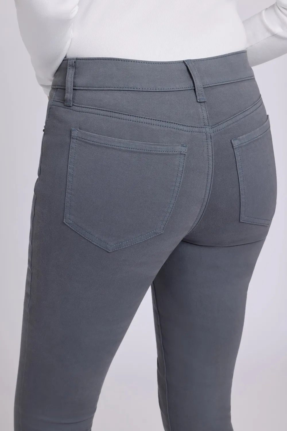 NYDJ Ami Skinny Jeans Vintage Charcoal Petite grau