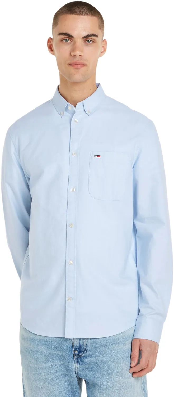 Tommy Jeans TJM DM0DM18335 Oxford-Hemd S Baumwolle