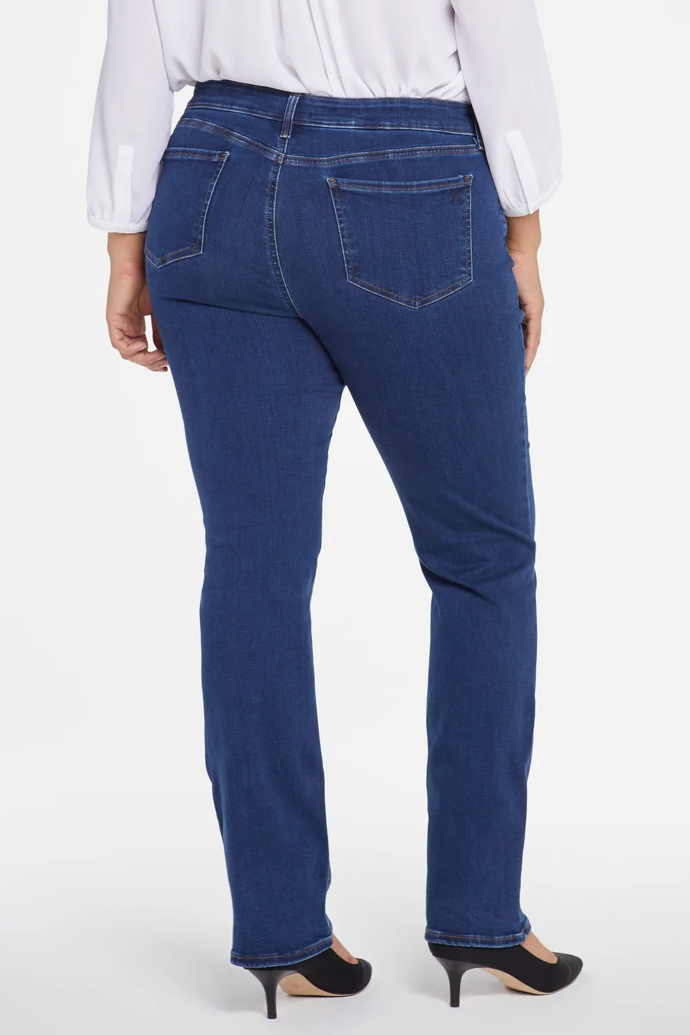 NYDJ Marilyn Straight Jeans Quinn Plus Size figurformend
