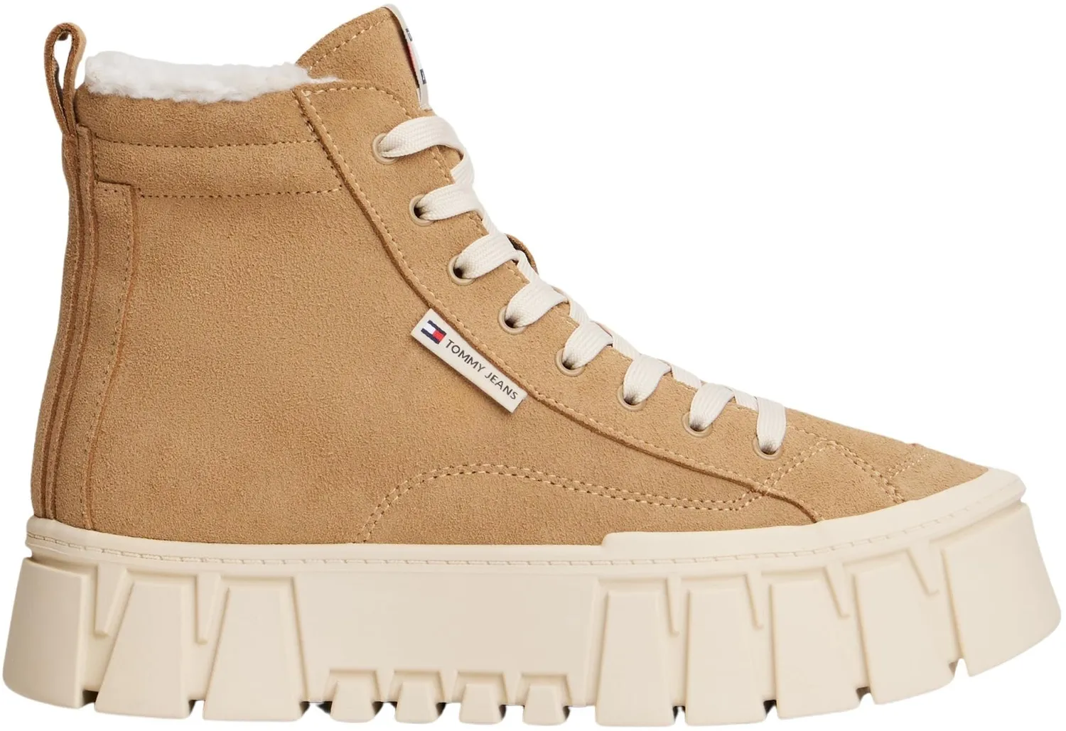 Tommy Jeans Vulc Flatform EN02894 Stiefelette Hellbraun Gr. 42 Plateau