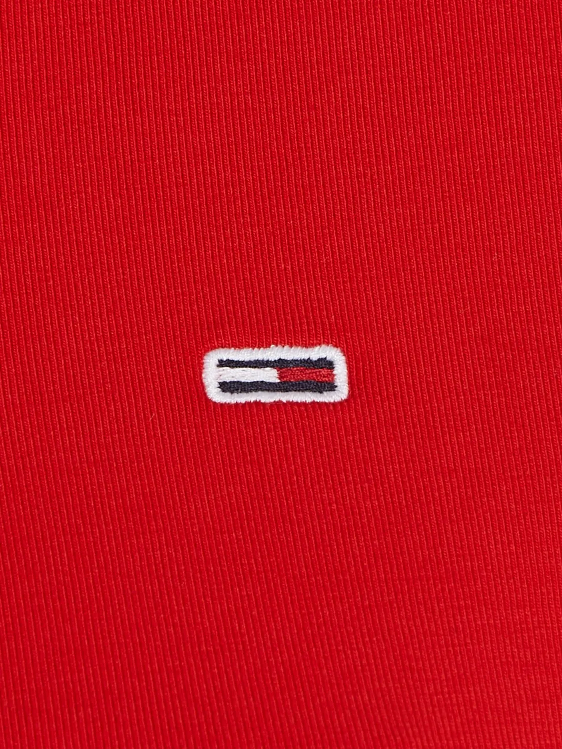 Tommy Jeans TJW Slim Essential Polo SS Polo Damen Rot Deep Crimson