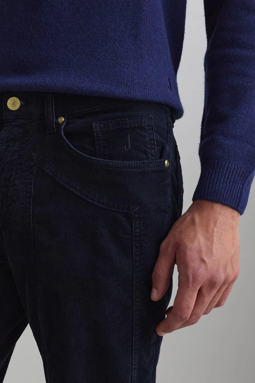 Jeckerson John Toppa Samthose Slim dunkelblau 850er